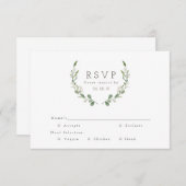 Grüne Weinberge Wasserfarbe | UAWG | RSVP Karte (Vorne/Hinten)