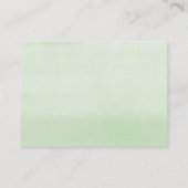 Grüne Weinkarte für Hirsche Dusche Begleitkarte (Rückseite)