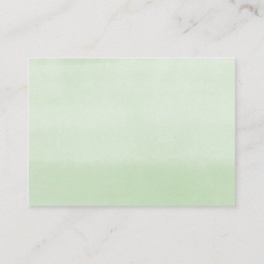 Grüne Weinkarte für Hirsche Dusche Begleitkarte (Rückseite)