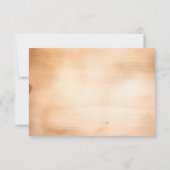 Grüne Weinrebe auf Holz St Patrick's Day Irische H RSVP Karte (Rückseite)