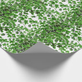 Grüne Weinrebe Botanisch Geschenkpapier (Ecke)