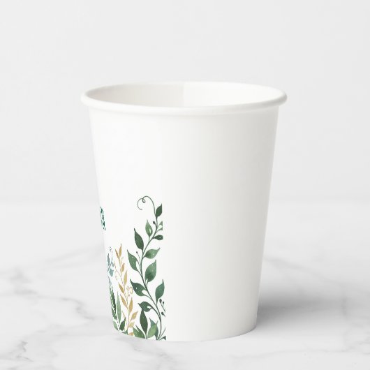 Grüne Weinreben Party Becher (Links)