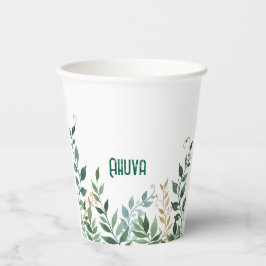 Grüne Weinreben Party Becher