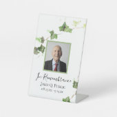 Grüne Weinroute Wasserfarbene Feier des Lebens Sockelschild (Vorderseite)