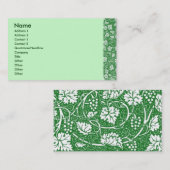 Grüne Weintraube Verlassen Visitenkarte (Vorne/Hinten)