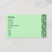 Grüne Weintraube Verlassen Visitenkarte (Vorderseite)