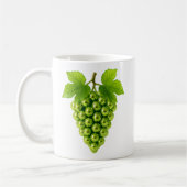 grüne Weintrauben 3d Original Kaffeetasse (Links)