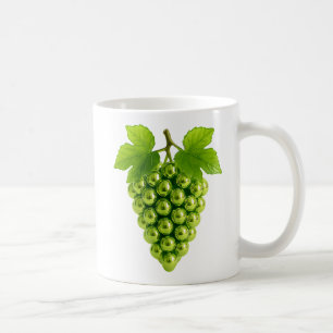 grüne Weintrauben 3d Original Kaffeetasse