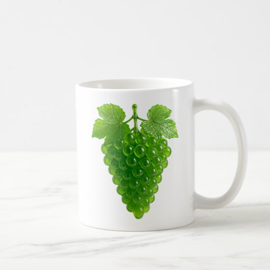 Grüne Weintrauben Kaffeetasse (Rechts)