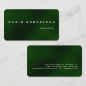 Grüne weiße attraktive Charming-Visitenkarte Visitenkarte (Vorne/Hinten)