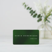 Grüne weiße attraktive Charming-Visitenkarte Visitenkarte (Stehend Vorderseite)