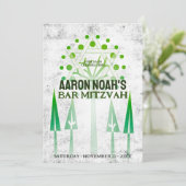 Grüne weiße Außenbäume Bar Mitzvah (Stehend Vorderseite)