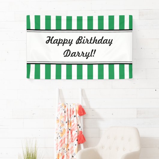 Grüne, weiße Banner (Insitu)