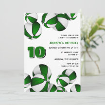 Grüne weiße Basketball Kinder Sport Geburtstag