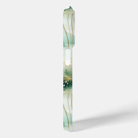 Grüne weiße Blume Case-Mate iPhone Hülle (Rückseite / Rechts)