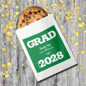 Grüne Weiße Graduierungspartei bevorzugt Tasche Geschenktütchen