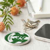 grüne weiße Kids-Team färbt sich eigens für Volley Schlüsselanhänger (Seite)