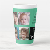Grüne weiße Liebe als Großmutter mit Fotos Milchtasse (Vorderseite)