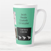 Grüne weiße Liebe als Großmutter mit Fotos Milchtasse (Rechts)