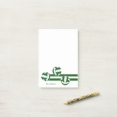 grüne weiße Mannschaft färbt Volleyballs Streifen Post-it Klebezettel (Auf Schreibtisch)