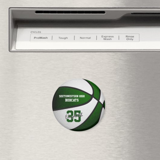 Grüne Weiße Mannschaft wählt Jungs Basketball Magnet (In Situ (Geschirrspüler))