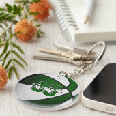 Grüne Weiße Mannschaft wählt Jungs Basketball Schlüsselanhänger (Vorderseite rechts)