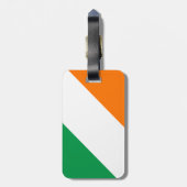 Grüne weiße orange Streifen Gepäckanhänger (Rückseite vertikal)