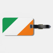 Grüne weiße orange Streifen Gepäckanhänger (Rückseite horizontal)