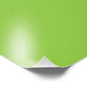 Grüne, weiße Orangenelemente Fotodruck (Ecke)