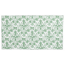 Grüne, weiße Periwinkles, floralfarbenes Muster