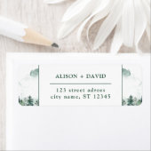 Grüne, weiße Pinienwälder Hochzeit (Insitu)