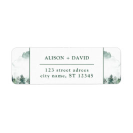 Grüne, weiße Pinienwälder Hochzeit