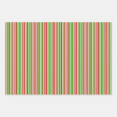 Grüne, weiße, rote Weihnachtsmarken Geschenkpapier Set (Vorderseite 3)