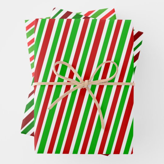 Grüne, weiße, rote, weiße, weiße, weiße, weiße, ge geschenkpapier set (Beispiel)