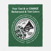 Grüne, weiße, schwarze Käsespensionen oder FARBEN Fleecedecke (Vorderseite)