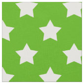 Grüne weiße Sterne Muster dekorative Textil Stoff (Nahaufnahme)