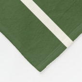 Grüne weiße Streifen Fleecedecke (Ecke)