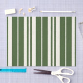 Grüne weiße Streifen Küste Seidenpapier (Handwerk)