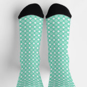 Grüne weiße Swirbelsocken Socken (Oben)