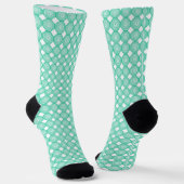 Grüne weiße Swirbelsocken Socken (Gewinkelt)
