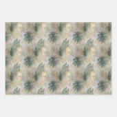 Grüne, weiße tropische Blätter (Vorderseite 3)