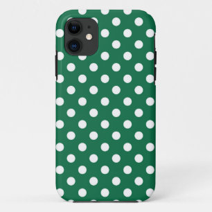 grüne, weiße und grüne Polka-Punkte Case-Mate iPhone Hülle