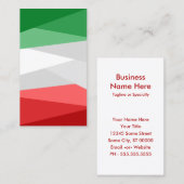 Grüne weiße und rote Farbstapel Visitenkarte (Vorne/Hinten)