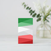 Grüne weiße und rote Farbstapel Visitenkarte (Stehend Vorderseite)