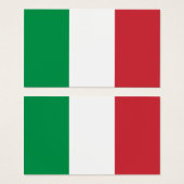 Grüne weiße und rote italienische Farbenkarte (Vorne & Hinten)