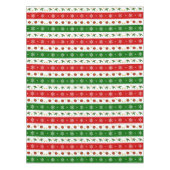 Grüne weiße und rote Weihnachtstischdecke Tischdecke (Vorderseite)