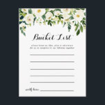 Grüne Weißer Herbst Blumenzettel Postkarte<br><div class="desc">Diese Blumenkarten aus dem grünen Herbst sind die perfekte Wahl für einen rustikalen Hochzeitsempfang oder Brautparty. Das Design besticht durch elegante,  weiße,  Aquarellbäume mit grünem Blattwerk. Das Schild der Schaufelliste wird separat verkauft.</div>