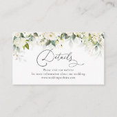 Grüne Weißrosen - Detailkarte Begleitkarte (Vorderseite)