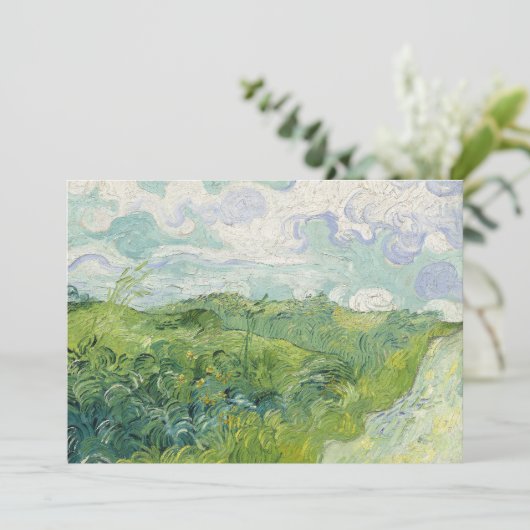 Grüne Weizenfelder, Auber | Vincent van Gogh (Stehend Vorderseite)