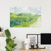 Grüne Weizenfelder, Auvers (1890) von Vincent Van  Poster (Heimbüro)